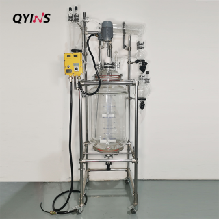 定制高位槽滴加罐防爆雙層玻璃反應釜50L、100L、150L