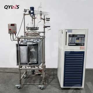 保溫設計雙層玻璃反應釜20L、30L、50L、100L